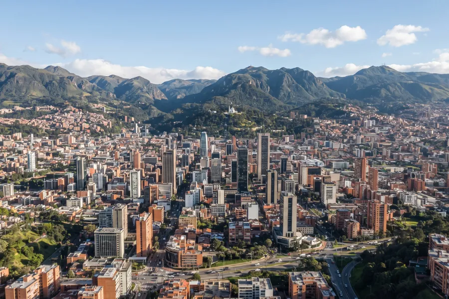 Bogotá high altitude city