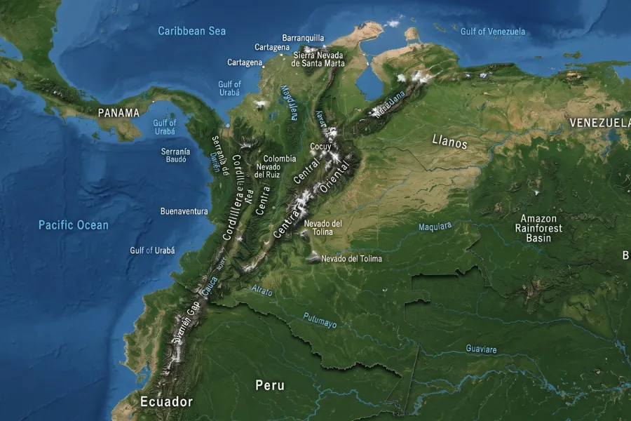 Colombia geographic crossroads