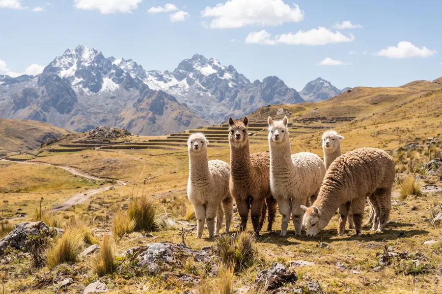 Alpacas Peru Andes