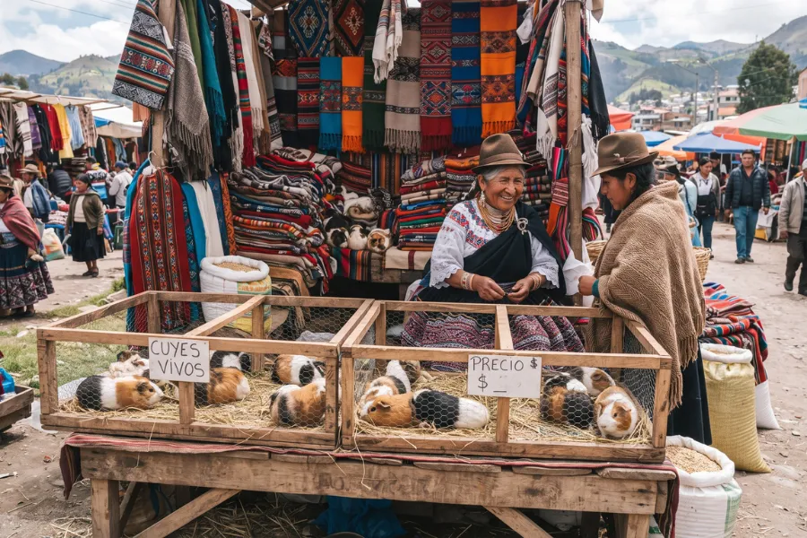 Guinea pigs Andean Ecuador