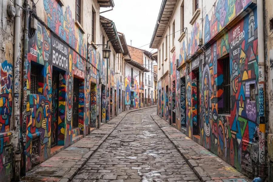 Bogotá street art mural