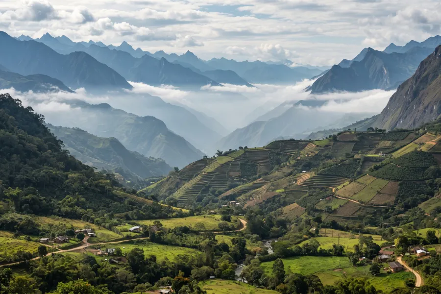 Colombia layered altitude climate