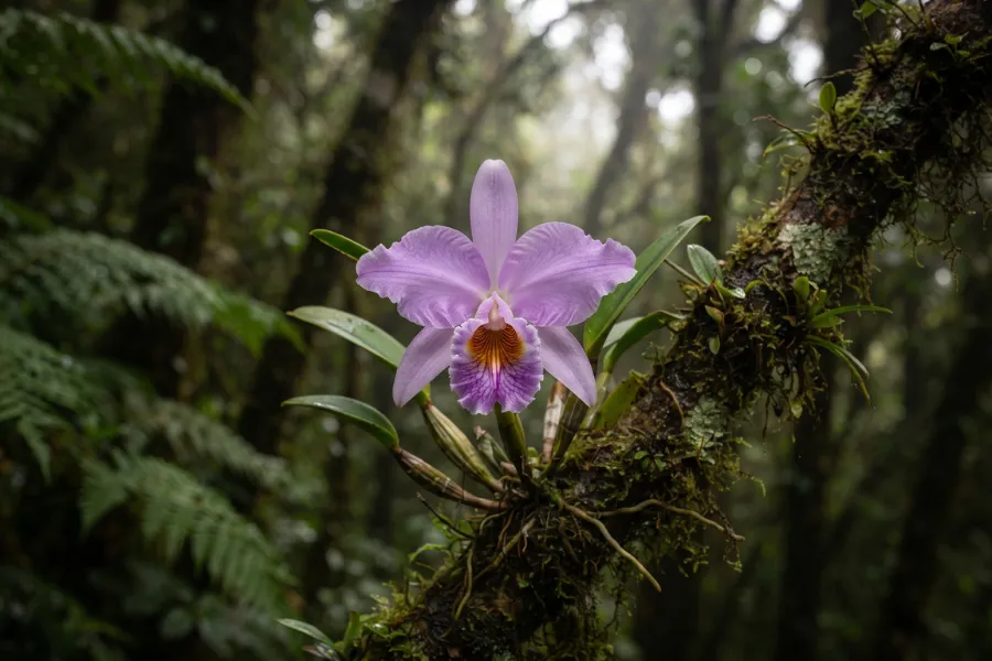 Cattleya trianae orchid flower