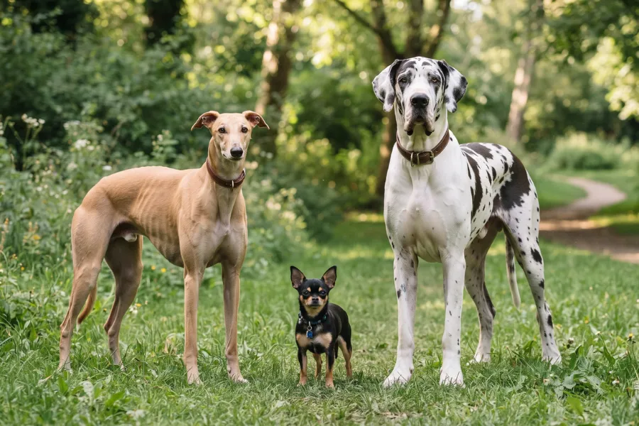 different dog breeds