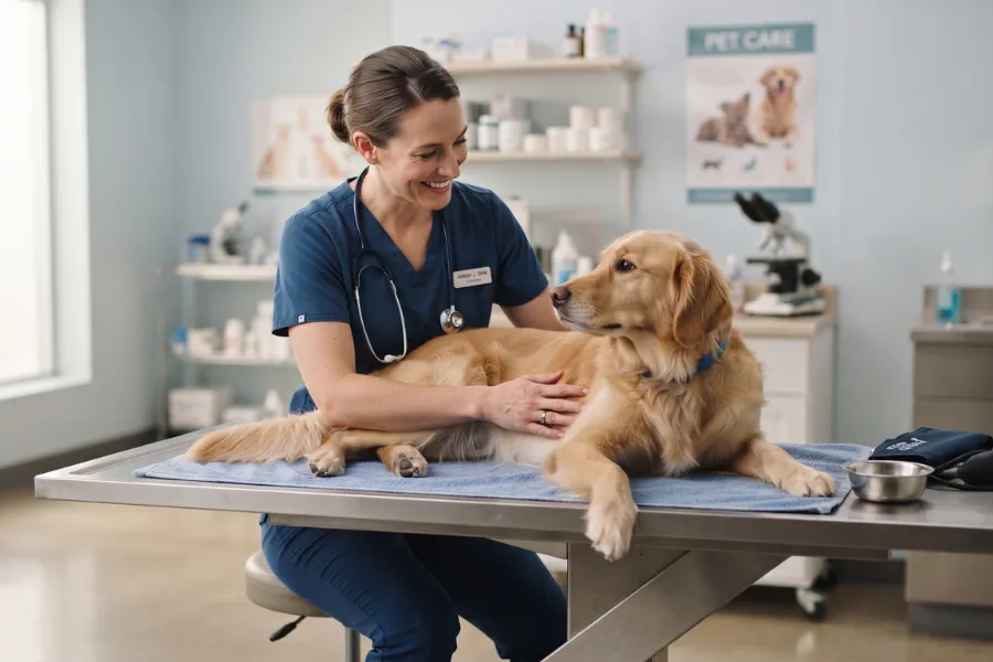 dog health vet checkup
