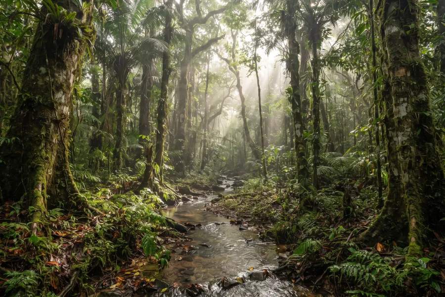 Ecuador protected rainforest