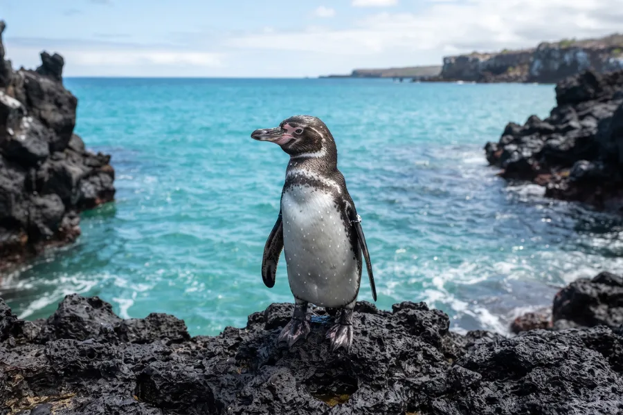 Galápagos penguin equator