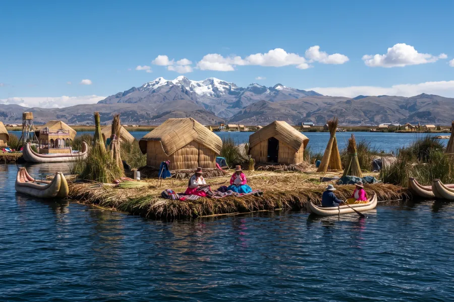 Lake Titicaca floating islands