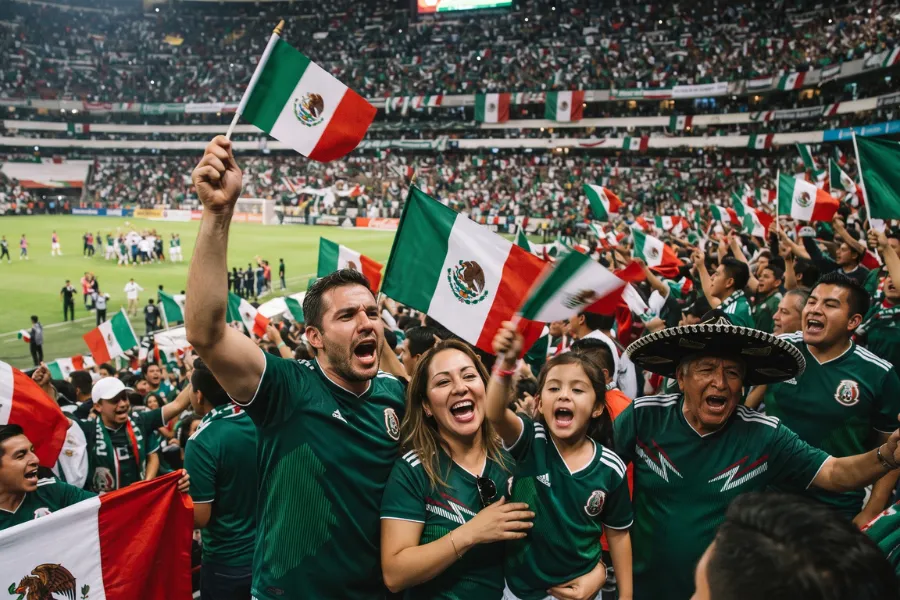 Mexican football fans
