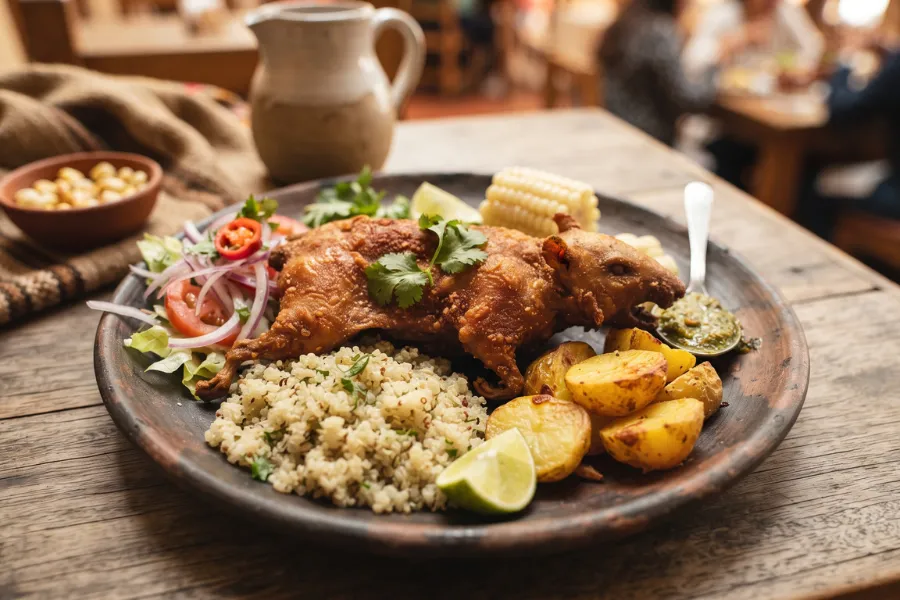 Peruvian cuy dish