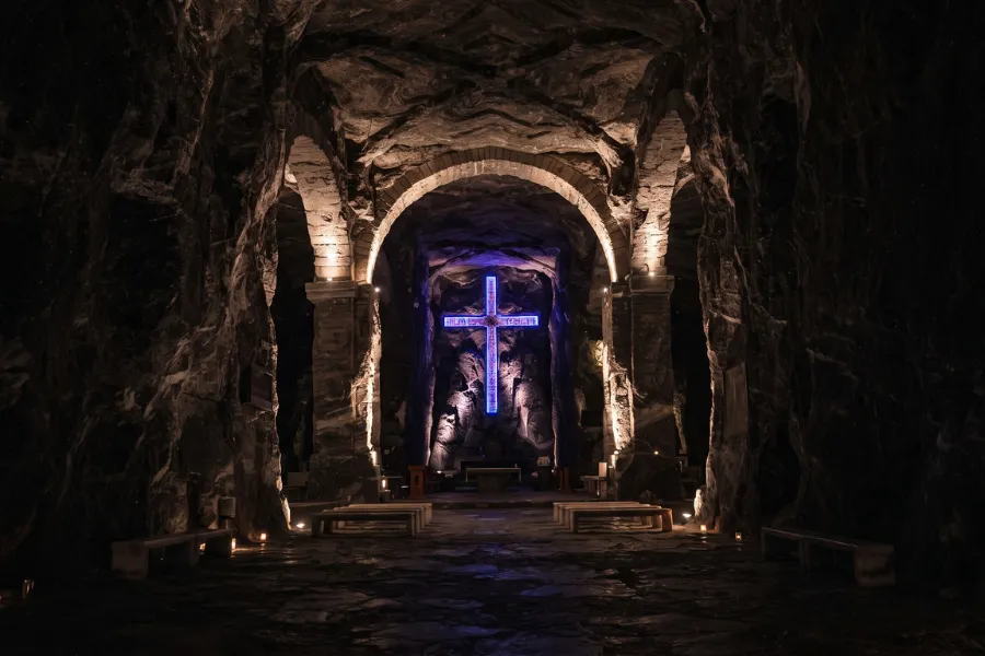 Salt Cathedral Zipaquirá cross