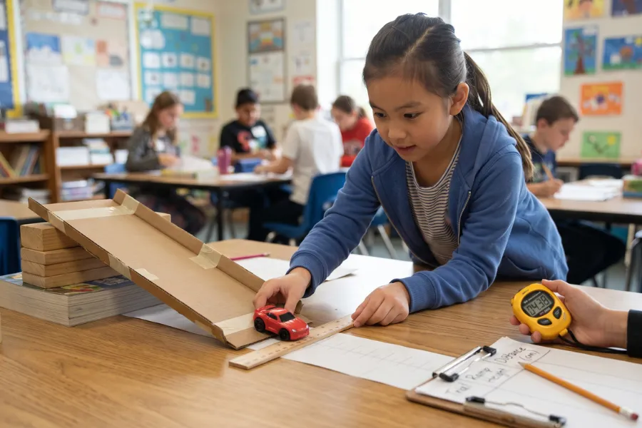 Measuring motion experiment