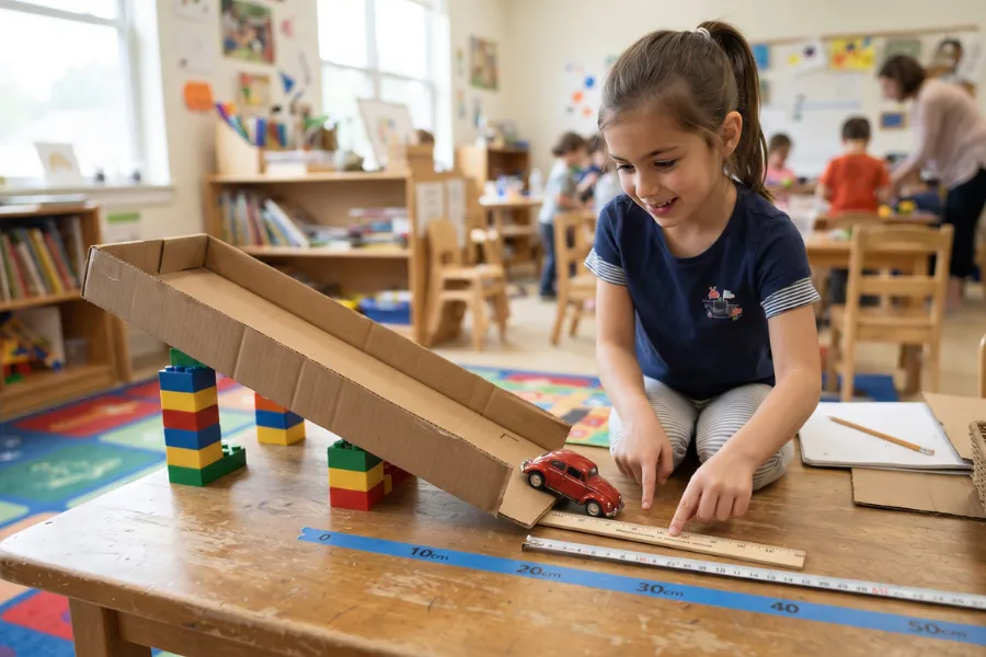 Toy car ramp experiment