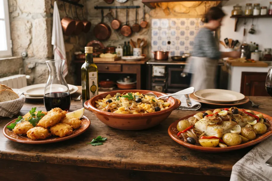 Portuguese bacalhau cod dishes
