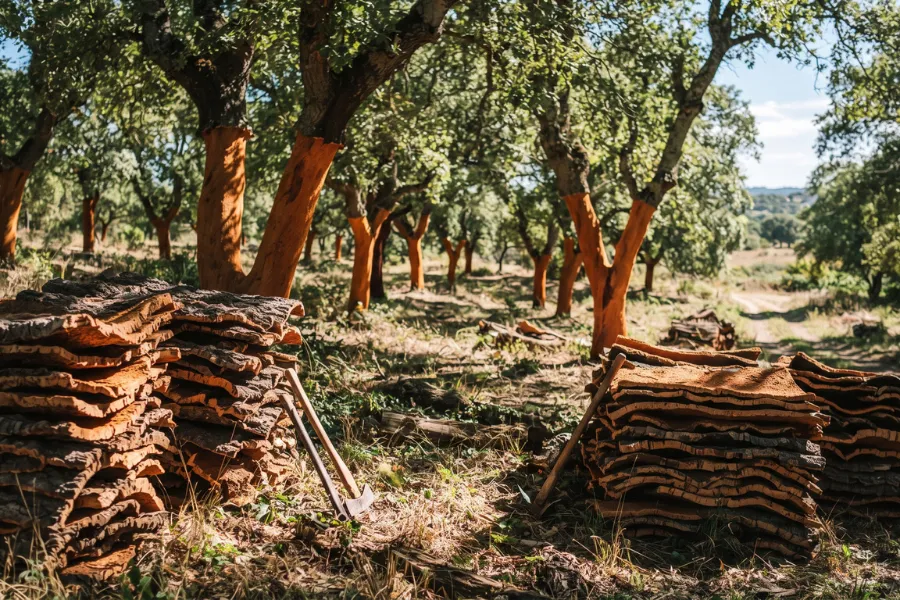 Portuguese cork oak forest
